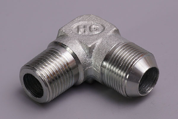60° Tapered screw thread flared end right angle